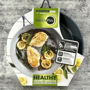 New The Original GreenPan 12" Induction Frypan Valencia Collection CC002679-001